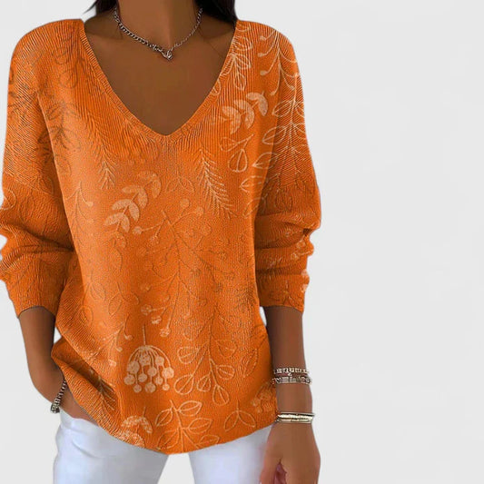 Leonie | Women's V-Neck Relaxed Lightweight Top