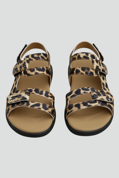 Andrea | Women's-Sandals with Heel and multiple Strap in Toe Area