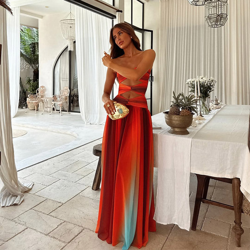 Lucy | Strapless Knot Front Prom Dress
