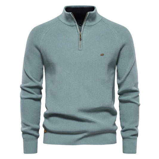 Dominic | Herren Frühling Halbzip Strickpullover