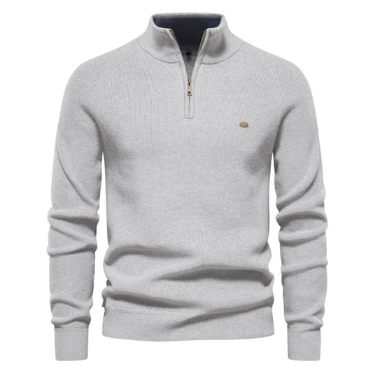 Dominic | Herren Frühling Halbzip Strickpullover
