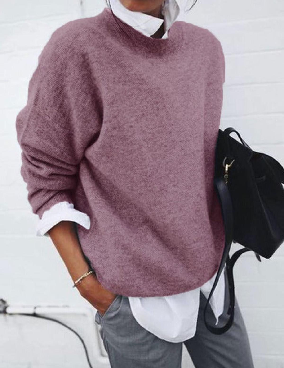 Isabelle | Women's Knit Relaxed Cozy Sweater