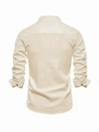 Lorenzo | Men’s Stand Collar Button-Up Casual Shirt