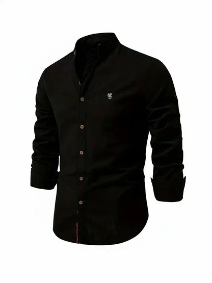Lorenzo | Men’s Stand Collar Button-Up Casual Shirt