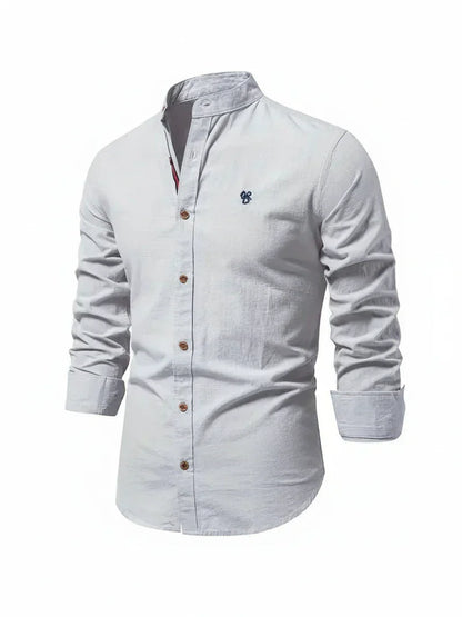 Lorenzo | Men’s Stand Collar Button-Up Casual Shirt