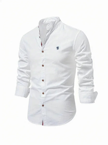 Lorenzo | Men’s Stand Collar Button-Up Casual Shirt