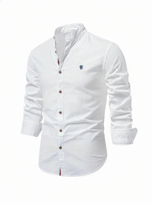 Lorenzo | Men’s Stand Collar Button-Up Casual Shirt