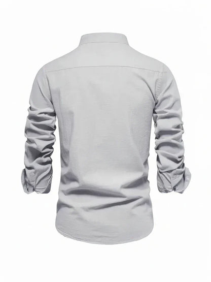 Lorenzo | Men’s Stand Collar Button-Up Casual Shirt