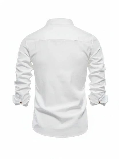 Lorenzo | Men’s Stand Collar Button-Up Casual Shirt