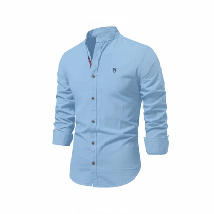 Lorenzo | Men’s Stand Collar Button-Up Casual Shirt