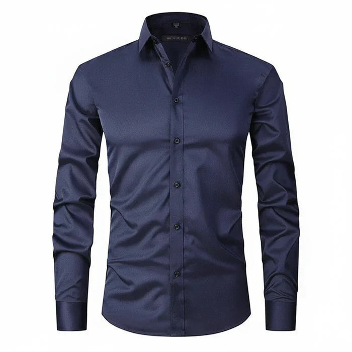 Matteo | Men’s Minimalist Button Placket Long Sleeve Shirt