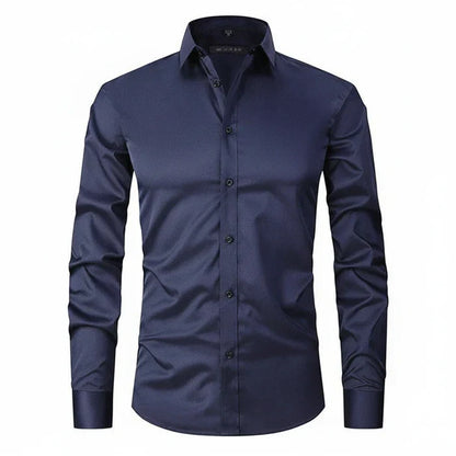 Matteo | Men’s Minimalist Button Placket Long Sleeve Shirt