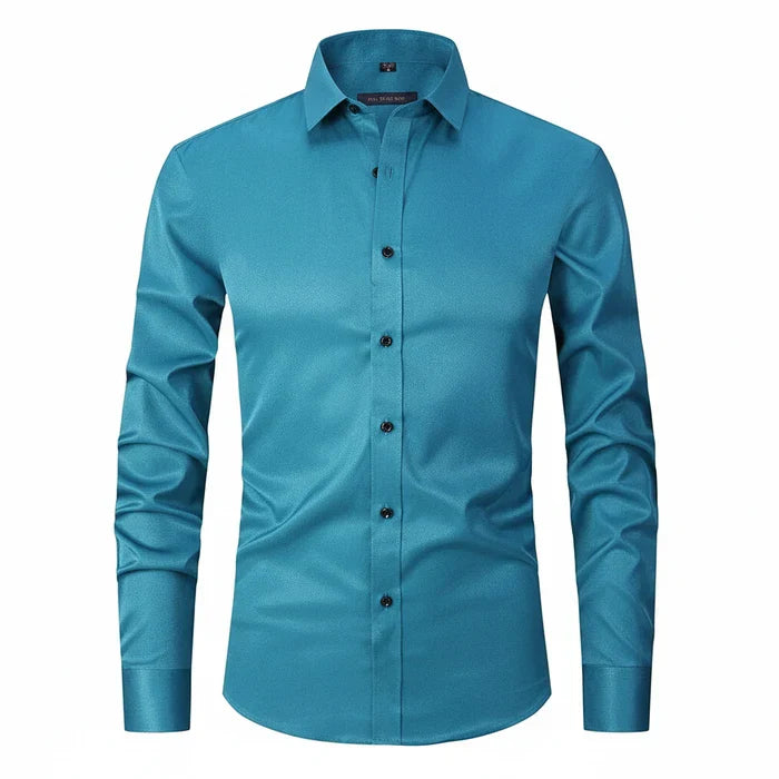 Matteo | Men’s Minimalist Button Placket Long Sleeve Shirt