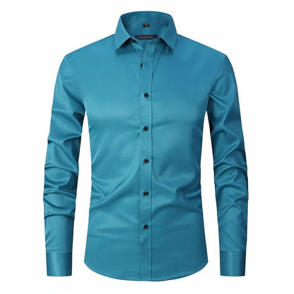 Matteo | Men’s Minimalist Button Placket Long Sleeve Shirt