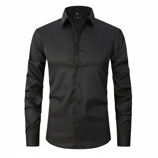 Matteo | Men’s Minimalist Button Placket Long Sleeve Shirt
