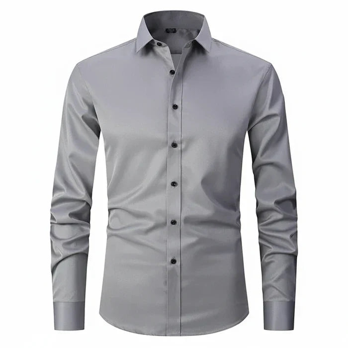 Matteo | Men’s Minimalist Button Placket Long Sleeve Shirt