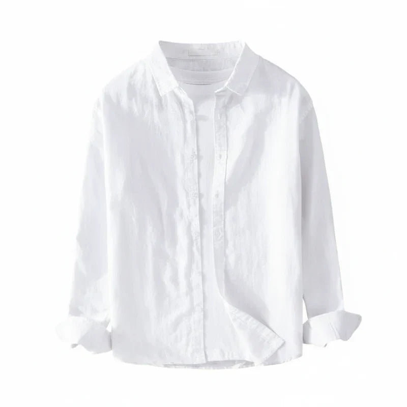Alexander | Men’s Loose Fit Long Sleeve Shirt with Button Placket