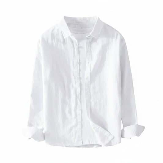 Alexander | Men’s Loose Fit Long Sleeve Shirt with Button Placket