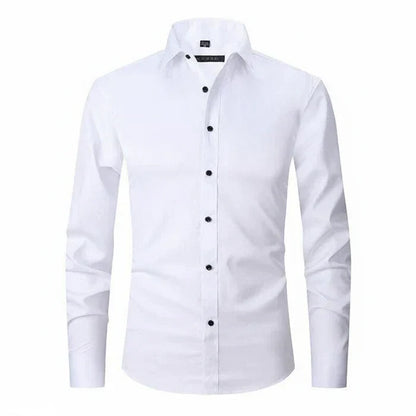 Matteo | Men’s Minimalist Button Placket Long Sleeve Shirt