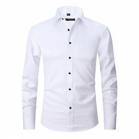 Matteo | Men’s Minimalist Button Placket Long Sleeve Shirt