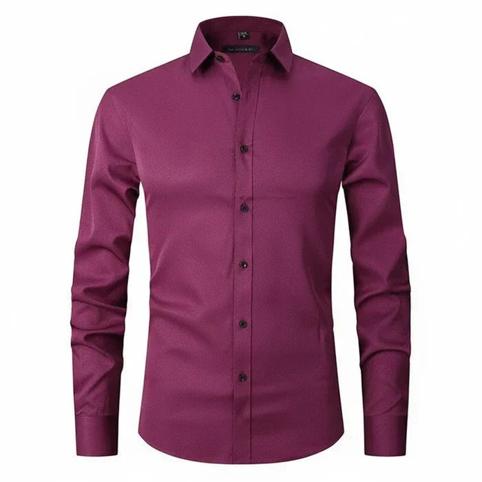 Matteo | Men’s Minimalist Button Placket Long Sleeve Shirt