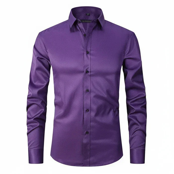 Matteo | Men’s Minimalist Button Placket Long Sleeve Shirt