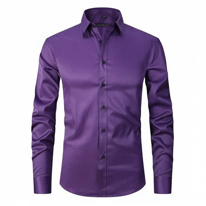 Matteo | Men’s Minimalist Button Placket Long Sleeve Shirt