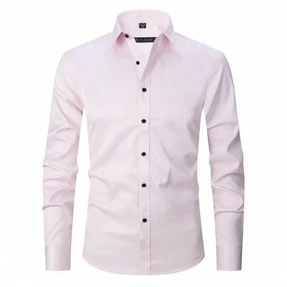 Matteo | Men’s Minimalist Button Placket Long Sleeve Shirt