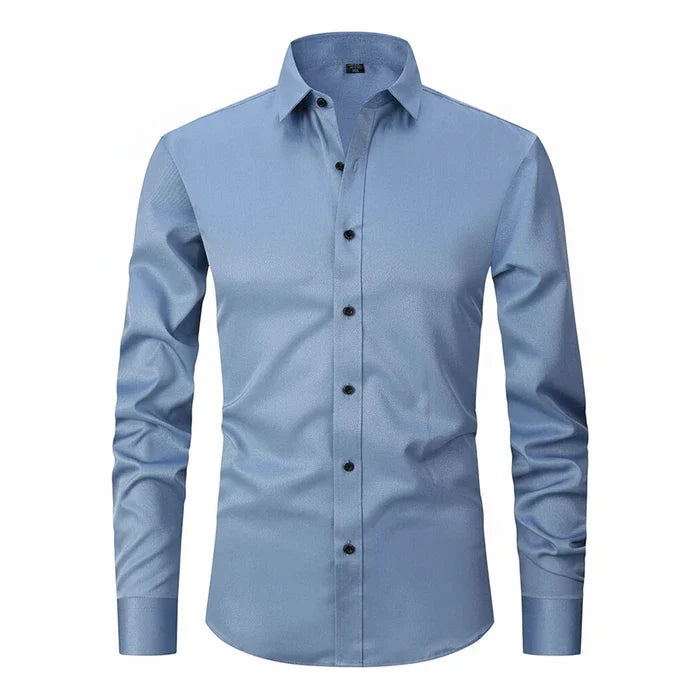 Matteo | Men’s Minimalist Button Placket Long Sleeve Shirt