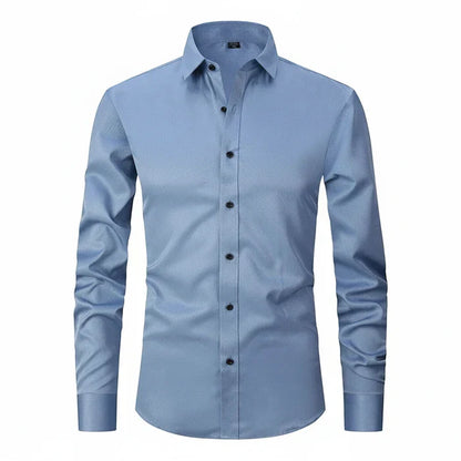 Matteo | Men’s Minimalist Button Placket Long Sleeve Shirt