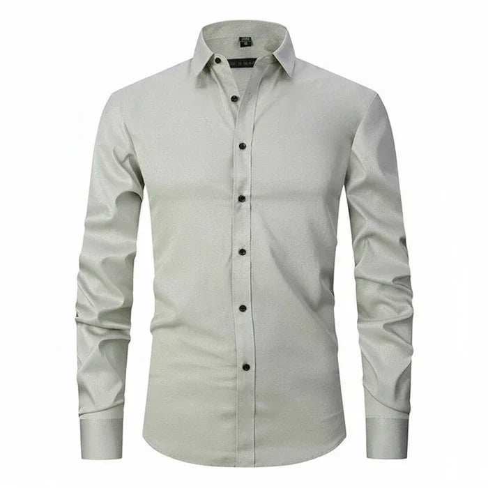 Matteo | Men’s Minimalist Button Placket Long Sleeve Shirt