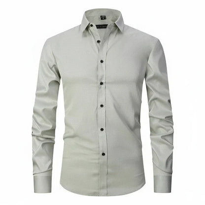 Matteo | Men’s Minimalist Button Placket Long Sleeve Shirt