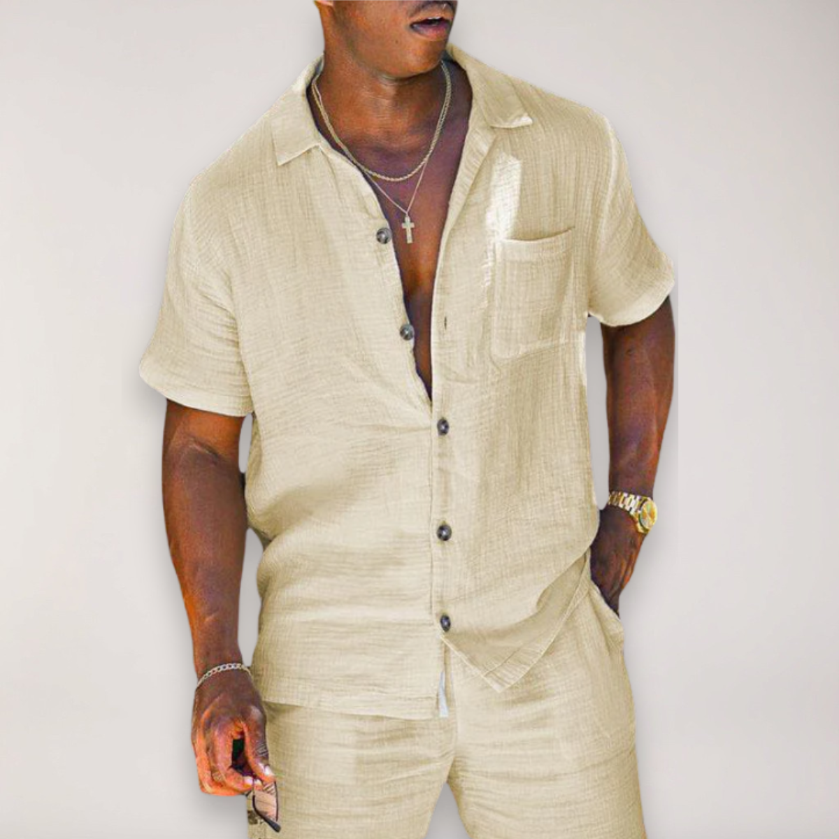 Adriano | Men’s Relaxed Coastal Coordinate Set