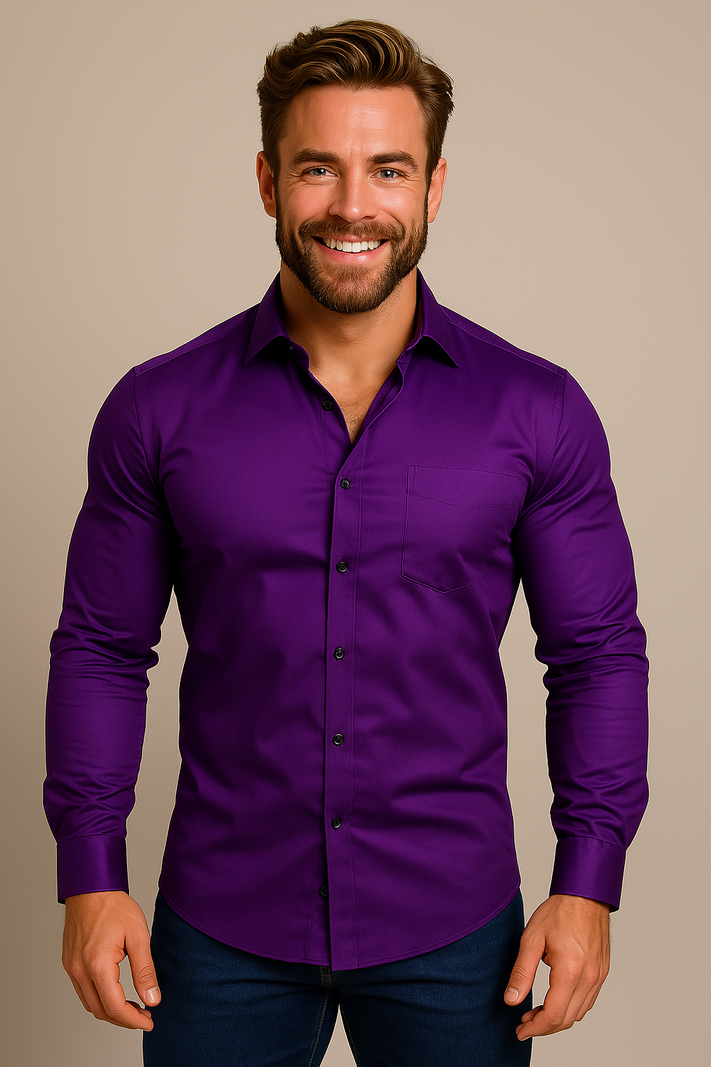 Sergio | Men’s Precision-Tailored Spring Shirt