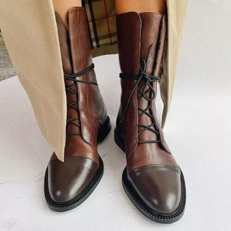 Felicia | Women's Casual Shoes with Round Toe and Ankle-High