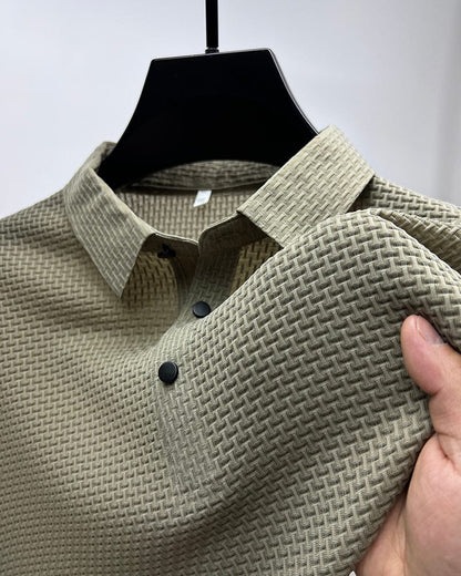 Tomasso | Men’s Classic Fit Textured Polo Shirt
