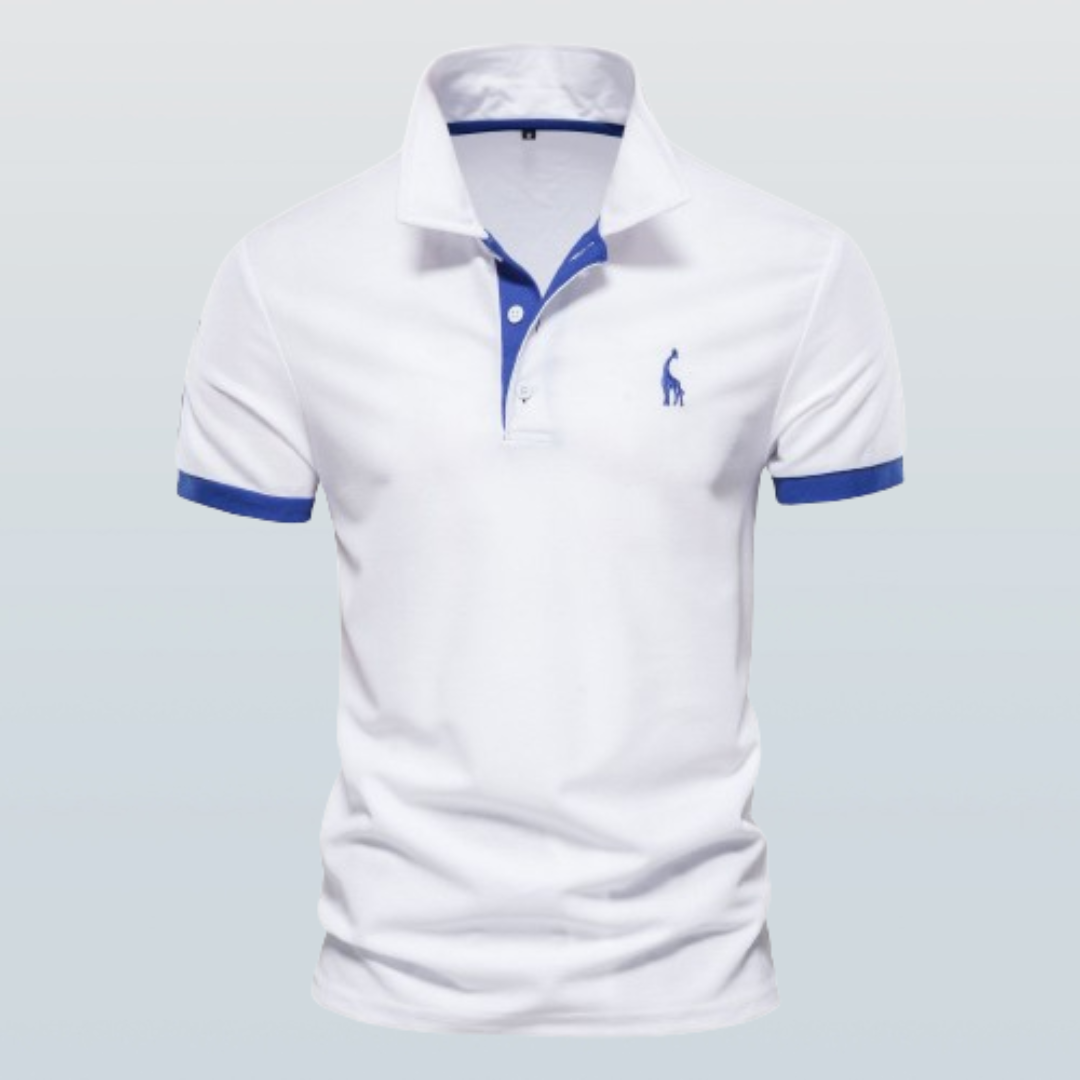 Alessandro | Men’s Contrast Trim Short Sleeve Polo Shirt