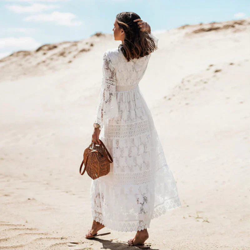 Doris | Women's Boho Long Sleeve Maxi Dress