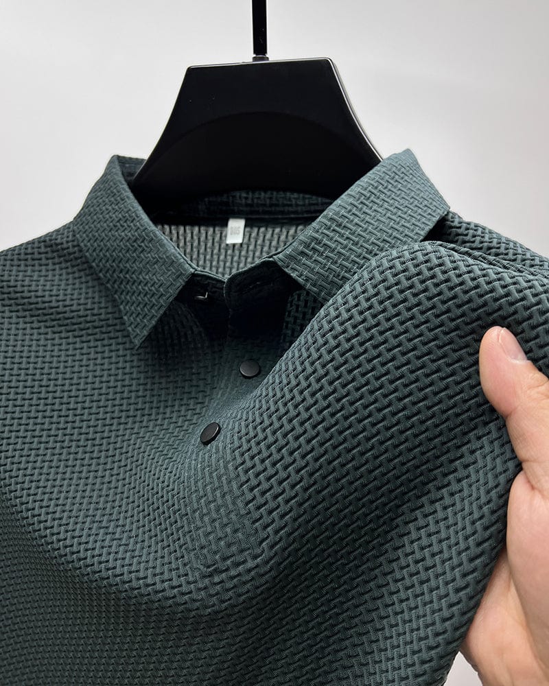 Tomasso | Men’s Classic Fit Textured Polo Shirt