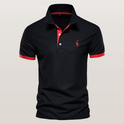Alessandro | Men’s Contrast Trim Short Sleeve Polo Shirt
