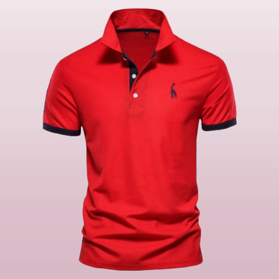 Alessandro | Men’s Contrast Trim Short Sleeve Polo Shirt