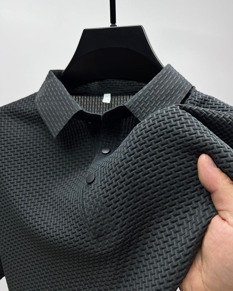 Tomasso | Men’s Classic Fit Textured Polo Shirt