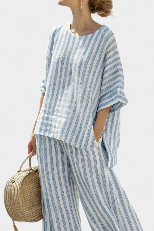 Primavera | Women's Oversized Relaxed Striped Top