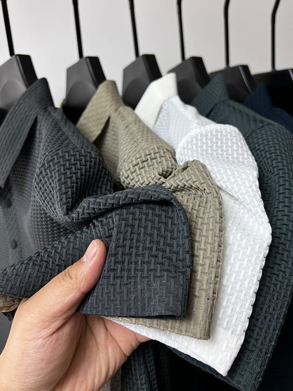 Tomasso | Men’s Classic Fit Textured Polo Shirt