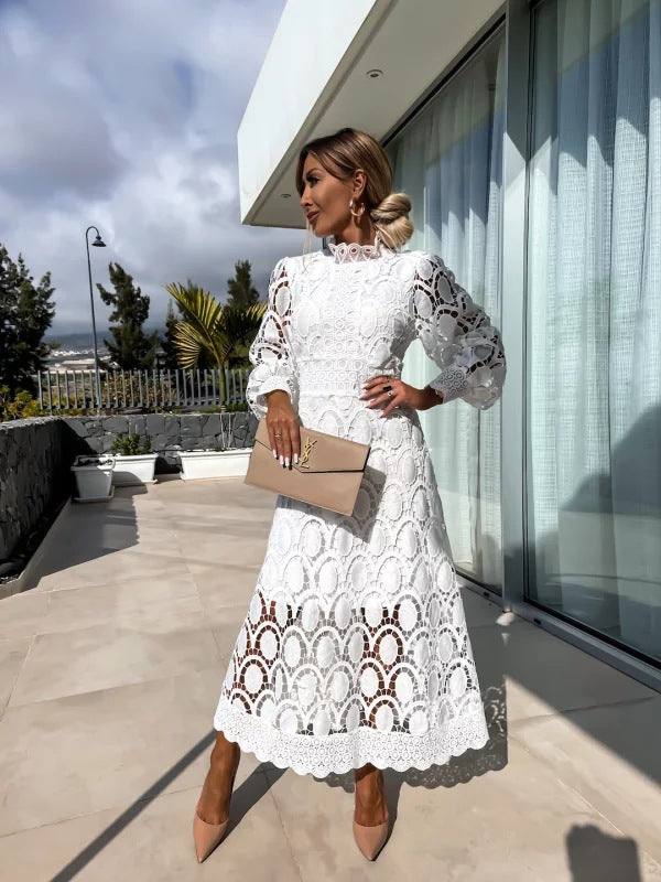 Claudia | Women's Elegant Long Sleeve-Party-Dress