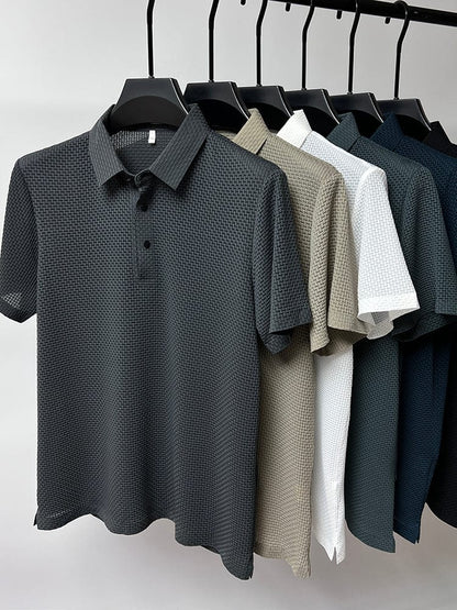 Tomasso | Men’s Classic Fit Textured Polo Shirt