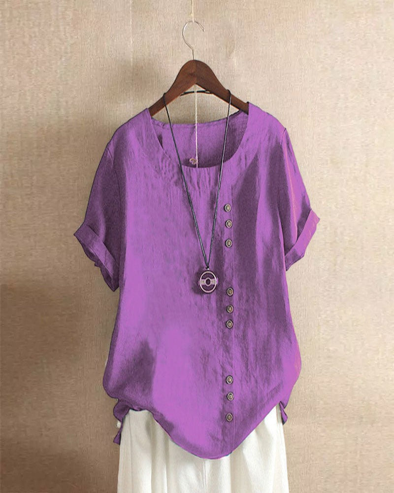 Donna | Women's Relaxed Summer Elegant Blouse