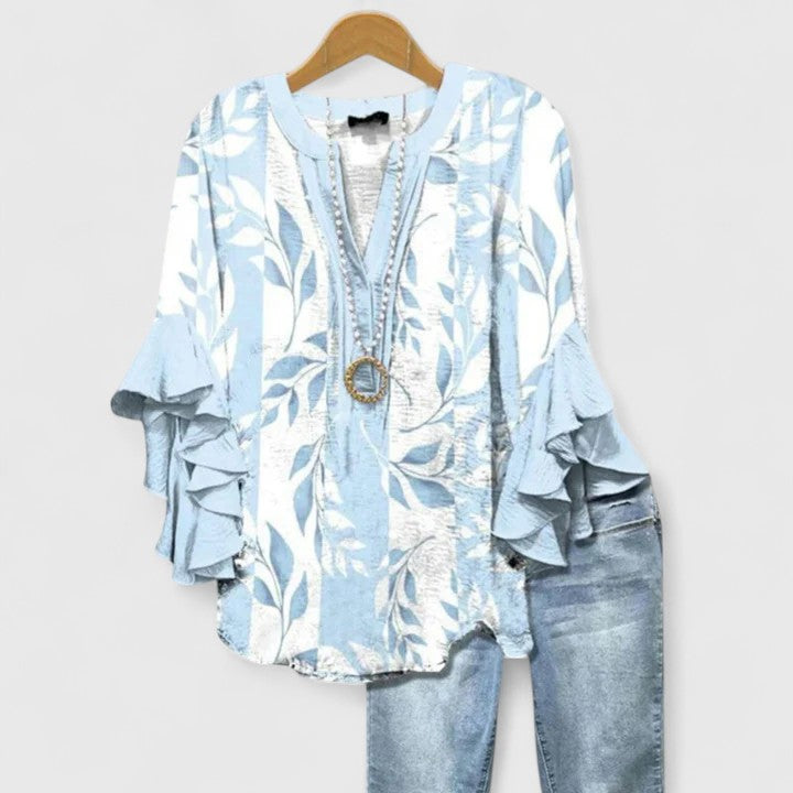 Serafina | Breathable Floral Women's Elegant Blouse