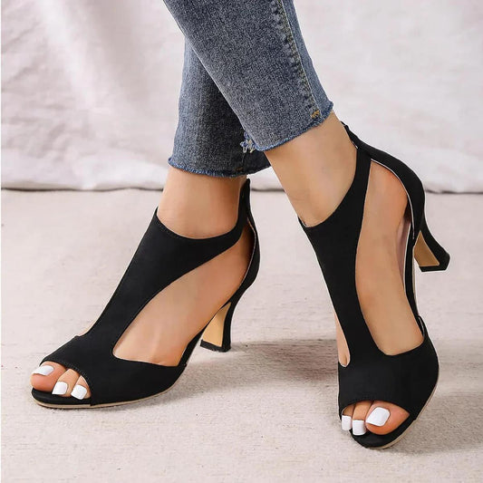 Gabriela | Women's Fashionable Sandals with open Toe Area and Heel