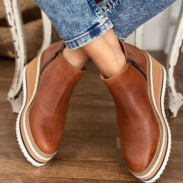 Gabriela | Women's Orthopedic Platform Ankle Boots